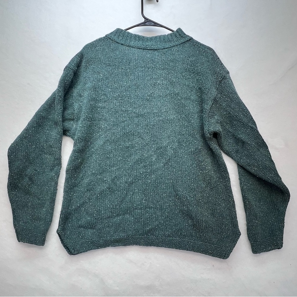 VTG‎ Alps Woman’s Half Zip Green Sweater, Medium - Picture 4 of 9